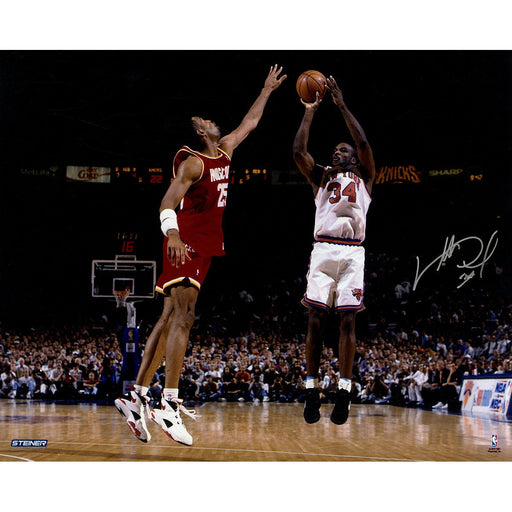 Charles Oakley Signed Horizontal Jump Shot 16x20 Photo