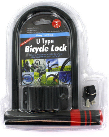 U-Type Bicycle Lock with 2 Keys