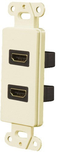 Pro-Wire - Dual HDMI(R) 1.4 Ready Wall Plate (Almond)