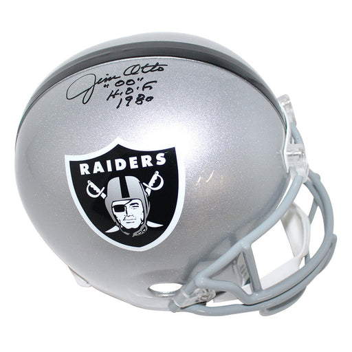 Jim Otto Signed Oakland Raiders Full Size Replica Helmet w/ "HOF '80" Insc