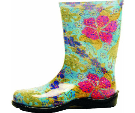 Garden Wear: Midsummer Blue Tall Boots - Size 7