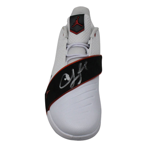 Chris Paul Signed Jordan White/Black/Red CP3.XI Shoe (Single)(Signed in Silver)