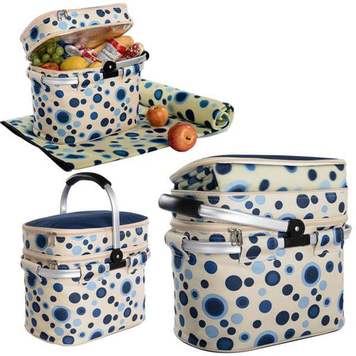 Picnic Cooler Basket with Blanket