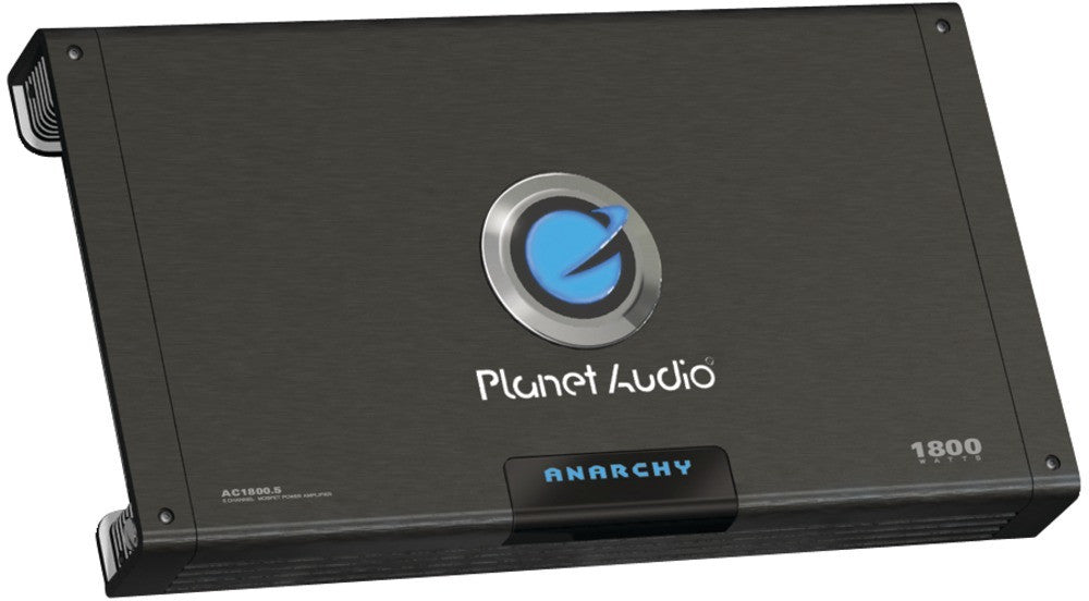 Planet Audio - ANARCHY MOSFET Amp (5 Channel; 1,800W Max; 420W x 2 @ 4_ Bridged; 210W x 4 + 420W x 1 @ 2_; Dim: 2.19"H x 19.94"W x 10"D)