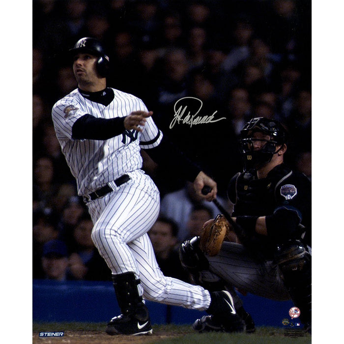 Jorge Posada Signed 2001 WS HR Vertical 16x20 Photo