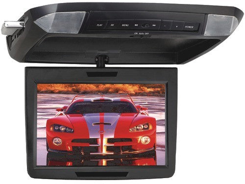 Power Acoustik - 11.2" Widescreen Ceiling-Mount Monitor with DVD Player & Interchangeable Skins