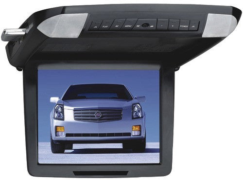 Power Acoustik - 12.1" Ceiling-Mount TFT/LCD Monitor with DVD Player & Interchangeable Skins