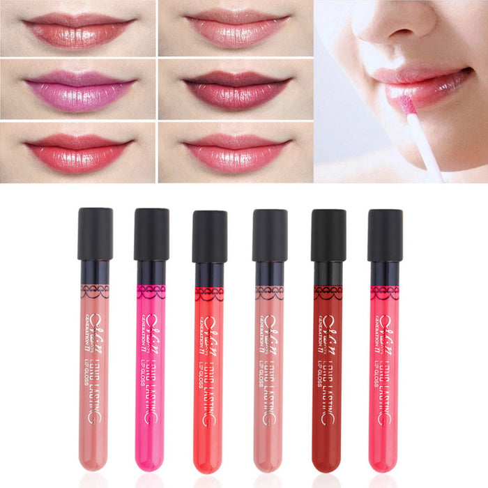 Waterproof Elegant Daily Color Lipstick Matte Smooth Lip Stick Lip Gloss Long Lasting Sweet Girl Lip Makeup