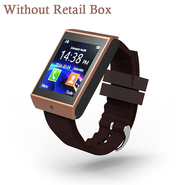 Bluetooth Smart Watch Wrist Clock Sync Notifier Support SMI/TF for iphone Android Samsung S5/S6/Note2/3 Smartphones Smartwatch