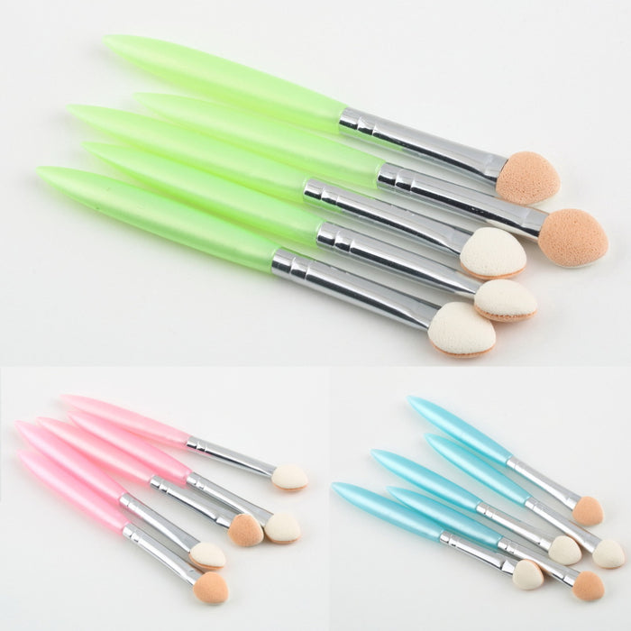 High Quality 1 set 5 Pcs Beauty Makeup Cosmetics Eye Shadow Eyeliner Brush Sponge Applicator