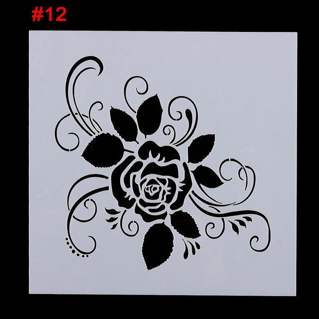 1 Pc 12 Styles Flower Fondant Cake Embossed Mold For Wedding Baking Decorating Stencil Spraying