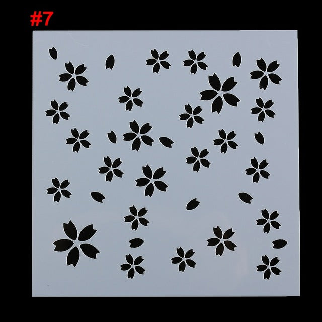 1 Pc 12 Styles Flower Fondant Cake Embossed Mold For Wedding Baking Decorating Stencil Spraying