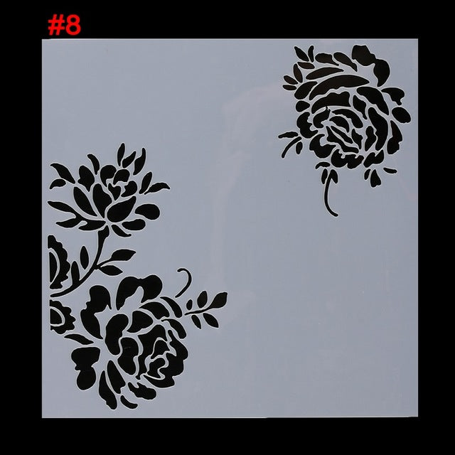 1 Pc 12 Styles Flower Fondant Cake Embossed Mold For Wedding Baking Decorating Stencil Spraying