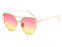 Brand Designer Cat Eye Sunglasses Women's Fashion Sun Glasses Women's Mirror Fashion Eyewear