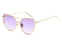 Brand Designer Cat Eye Sunglasses Women's Fashion Sun Glasses Women's Mirror Fashion Eyewear