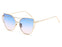 Brand Designer Cat Eye Sunglasses Women's Fashion Sun Glasses Women's Mirror Fashion Eyewear