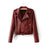 Stunning Women's Pretty Leather Jacket with Zipper