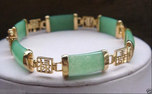 Jade 18K Gold Plated Fortune Luck Bracelet