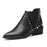 2017 Hot in the ultra-lo Fashion Women's Boots Casual Leather Boots Pointed Toe Buckle Warm  Women's Ankle Boots
