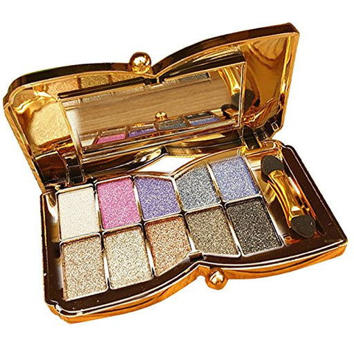 10-Colors Shimmer Eye Shadow Makeup Palette Glittering Eyeshadow Palette Set Color Combination for Professional Eye Makeup