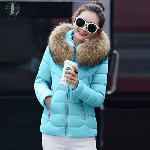 Beautiful Fur Collar Down Parka Winter Jacket Women's Thick Snow Wear Coat