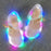 2018 Mini Melissa New LED Lights Butterfly Frozen Shoes Breathable Girl Princess Shoes Gown Sandals Melissa Shoes