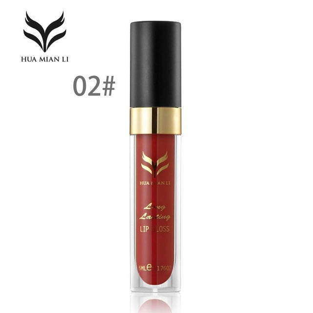 Waterproof Long Lasting Matte Liquid Lipstick Lip Gloss Lip Makeup Natural Lip Cosmetic Beauty 12 Colors