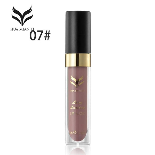 Waterproof Long Lasting Matte Liquid Lipstick Lip Gloss Lip Makeup Natural Lip Cosmetic Beauty 12 Colors