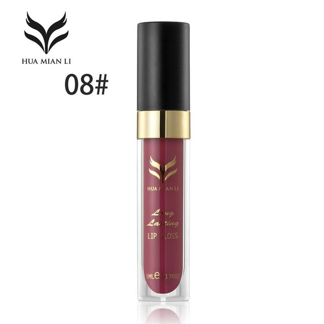 Waterproof Long Lasting Matte Liquid Lipstick Lip Gloss Lip Makeup Natural Lip Cosmetic Beauty 12 Colors