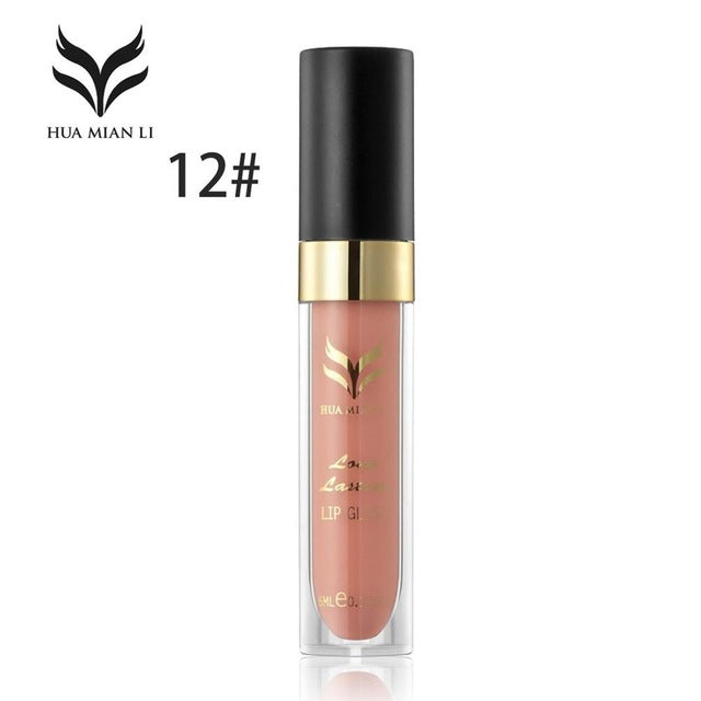 Waterproof Long Lasting Matte Liquid Lipstick Lip Gloss Lip Makeup Natural Lip Cosmetic Beauty 12 Colors