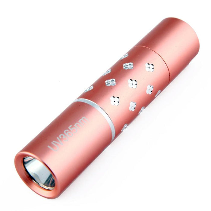 DC 22 Shining Hot Selling 365nm UV Purple Light Mini Flashlight Jade Cosmetic Fluorescence Detection