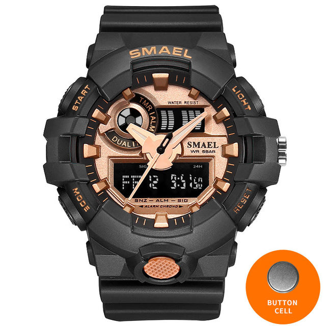 Cool Cowboy Military Style Digital Waterproof Mens Sports Watch, Many Colors and Designs