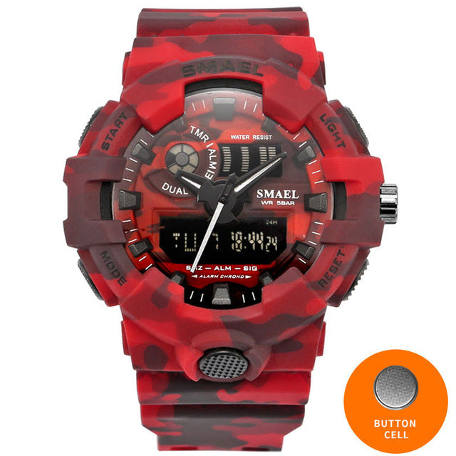 Cool Cowboy Military Style Digital Waterproof Mens Sports Watch, Many Colors and Designs