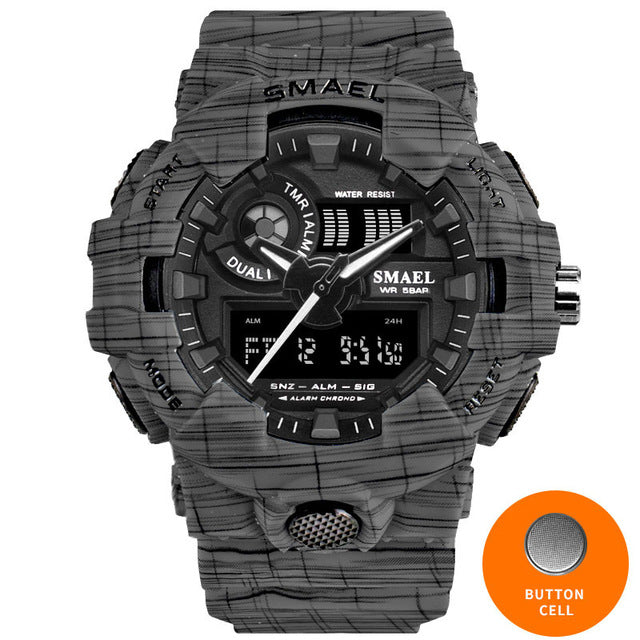 Cool Cowboy Military Style Digital Waterproof Mens Sports Watch, Many Colors and Designs
