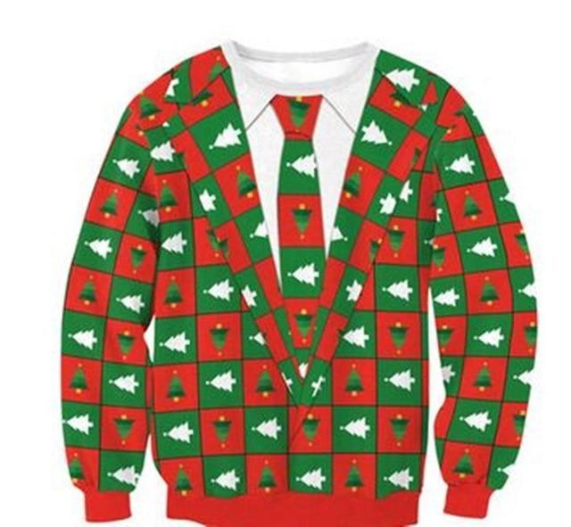 MERRY CHRISTMAS Patterned Ugly Christmas Sweaters