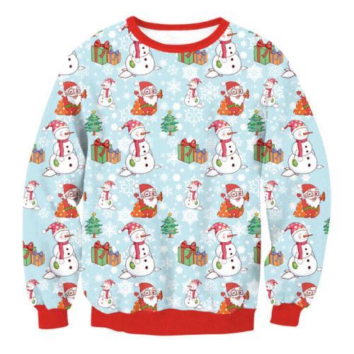 MERRY CHRISTMAS Patterned Ugly Christmas Sweaters