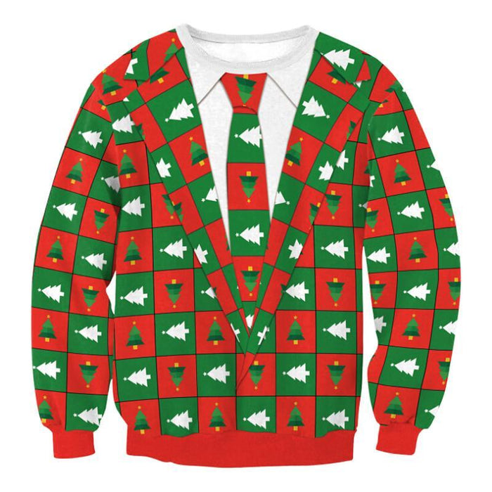 MERRY CHRISTMAS Patterned Ugly Christmas Sweaters