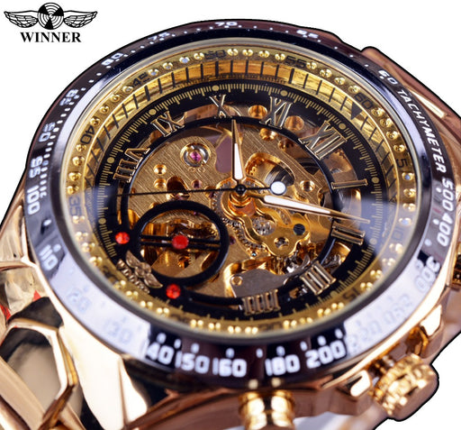 Attractive New Sports Design Clock Model Mens Automatic Skeleton Watch, Best Seller