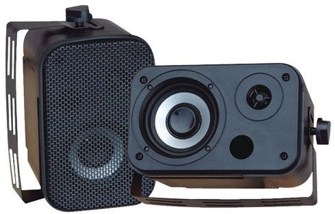 Pyle - 3.5'' Indoor/Outdoor Waterproof Speakers (Black)