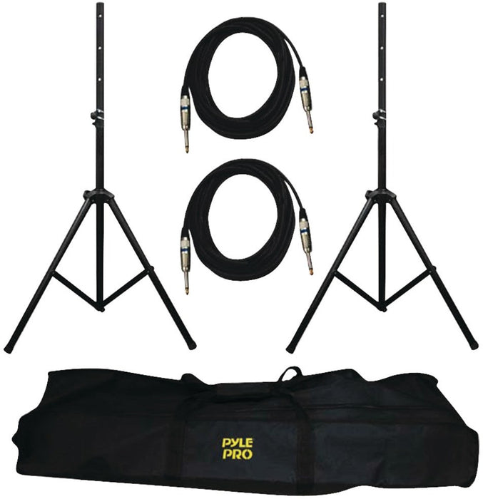 Pyle-Pro - Heavy-Duty Pro Audio Speaker Stand & .25'' Cable Kit