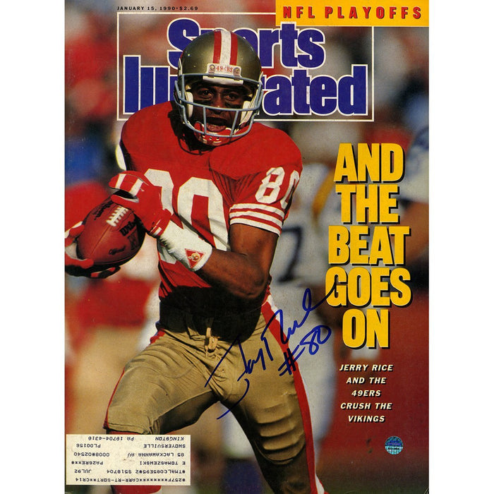 Jerry Rice Signed 1/15/90 Sports Illustrated Magazine