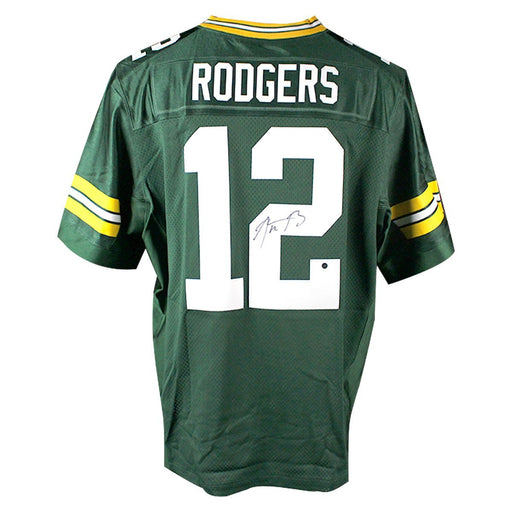 Aaron Rodgers Signed Green Bay Packers Green Elite Authentic Nike Jersey