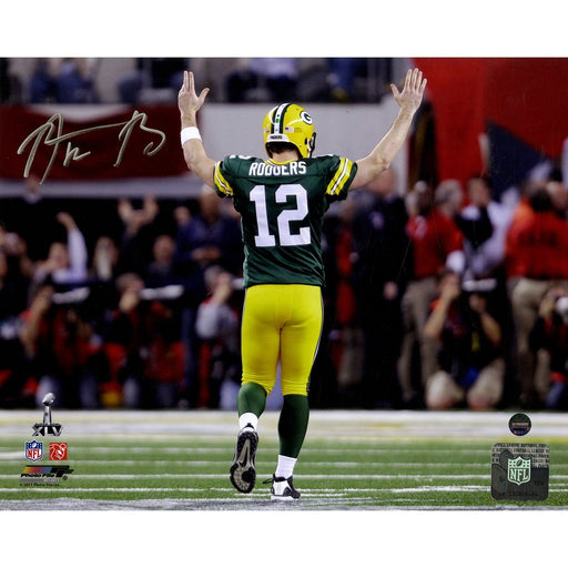 Aaron Rodgers Signed 'Super Bowl XLV TD Celebration' 8x10 Photo