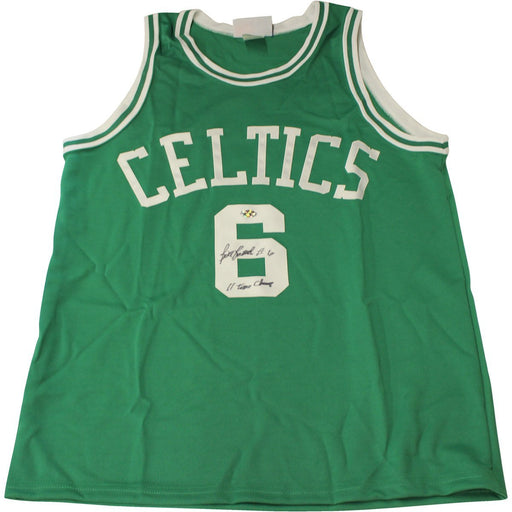 Bill Russell Signed Custom Green Celtics Jersey w/ "11 Time Champ" Insc. (Hollywood Collectible Holo)