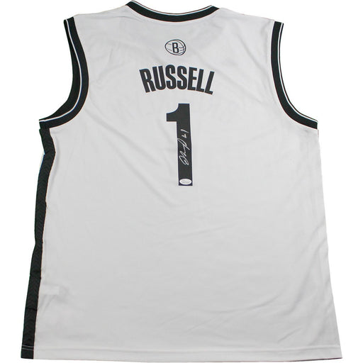 D'Angelo Russell Signed Brooklyn Nets Replica White Jersey ( JSA/D'Angelo Russell Auth)