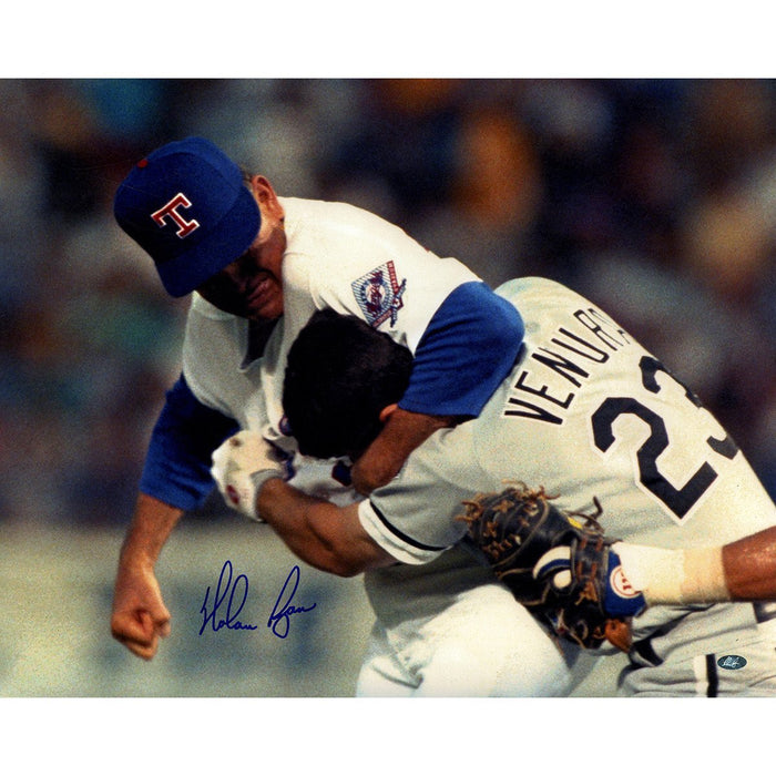 Nolan Ryan Ventura Fight Horizontal 16x20 Photo Nolan Ryan Holo