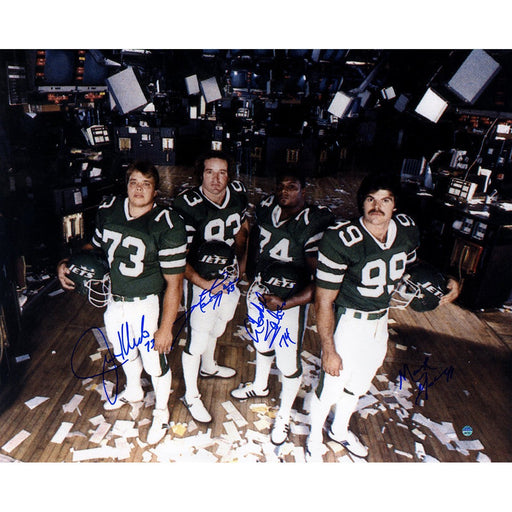 Sack Exchange Multi-Signed Horizontal 16x20 Photo Mark Gastineau Joe Klecko Abdul Salaam Marty Lyons