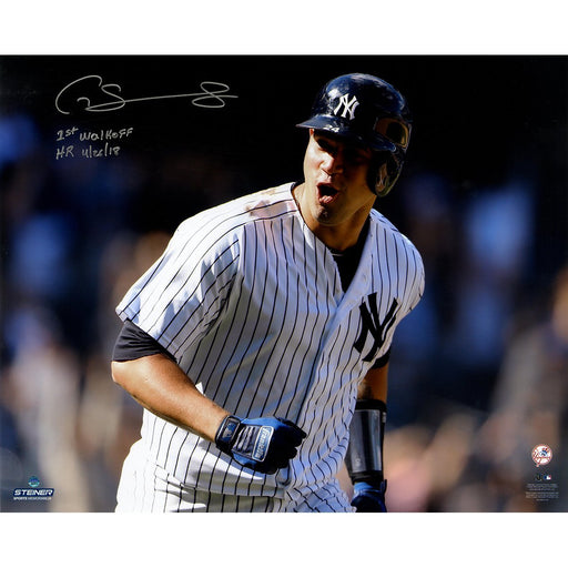 Gary Sanchez Signed '1st Career Walk Off HR' 16x20 Photo w/ "1st Walkoff HR, 4/26/18" Insc