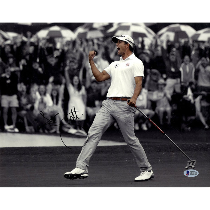 Adam Scott Signed 11x14 Horizontal Fist Pump Photo Beckett