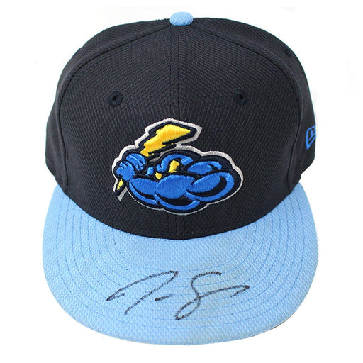 Justus Sheffield Signed #4 Game Used 2018 Trenton Thunder Alternate Hat (Trenton Thunder LOA)